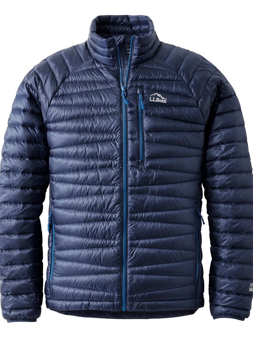L.L. Bean Men's Navy Lightweight Down Puffer Jacket